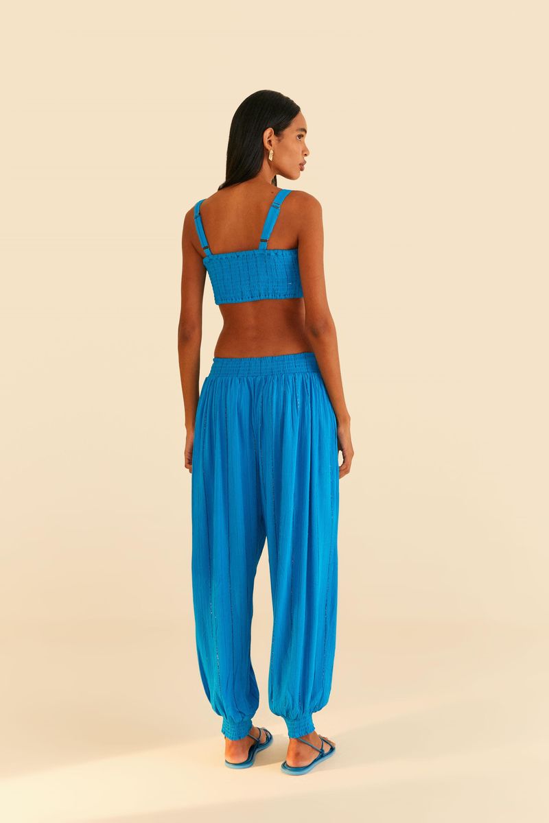 Vista-trasera-del-pantalon-azul-con-diseño-recto.