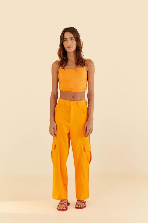 Pantalón Bolsillo Cropped