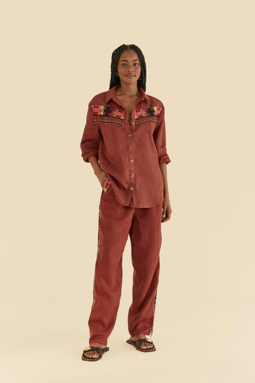 Pantalón Sastrería Bordada
