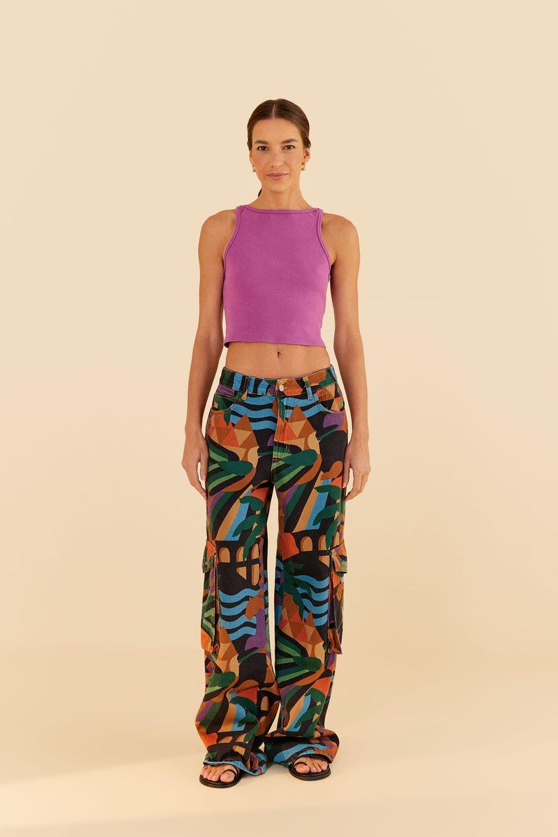 Musculosa-recortada-morada-con-cuello-redondo-y-corte-recto-vista-trasera.