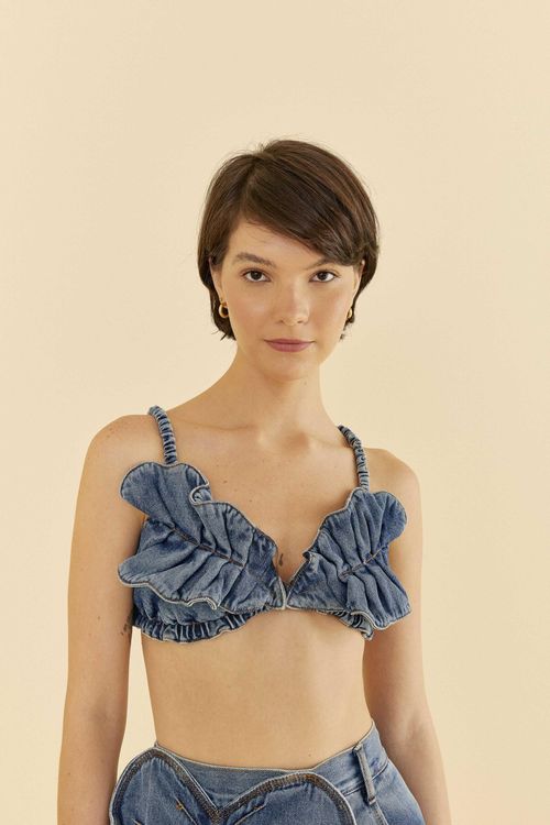 Top Jeans Costela