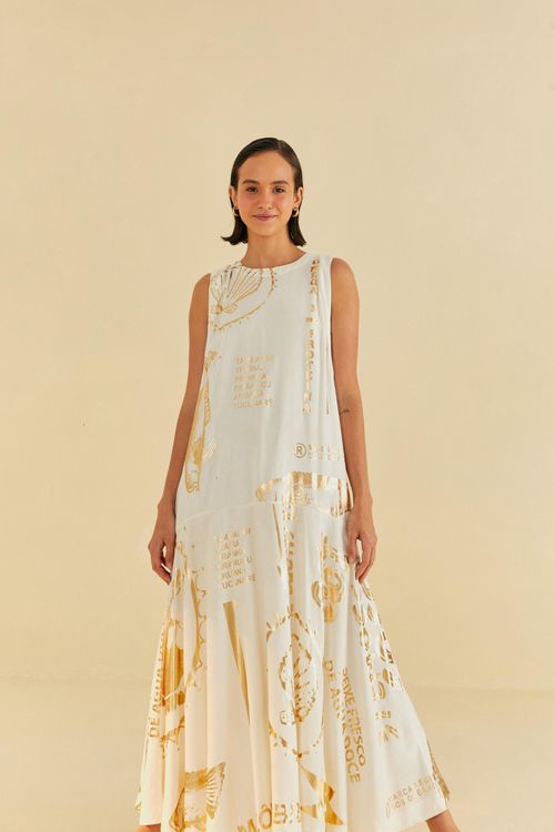 Vestido Cropped Parche Foil
