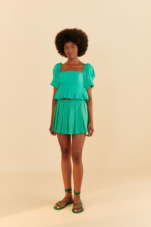 Short Falda Pregas