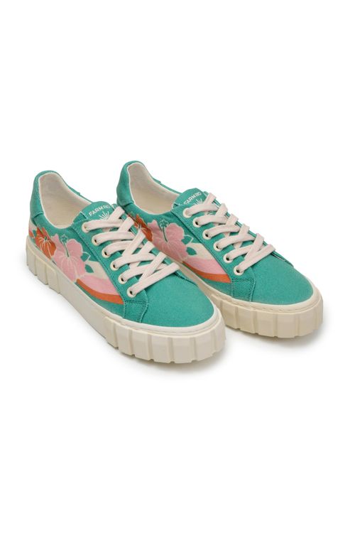 Tenis Avenida Con Suela Tractora Hololulu Flor