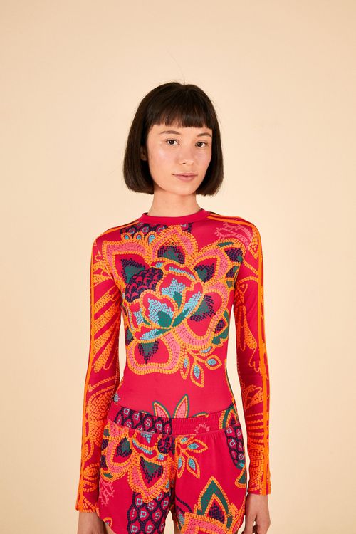 Body Adidas Pineapple Flower Vivid Berry
