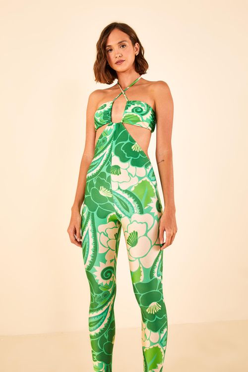 Macacón Lycra Estampado Groove Tropical