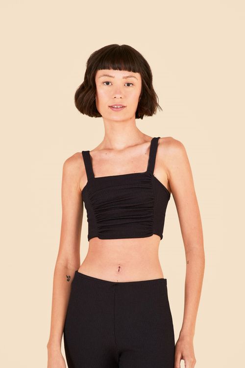 Top Con Textura Fruncida
