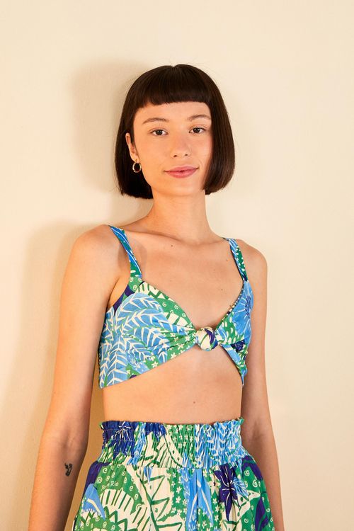 Top Estampado Onça Primaveril
