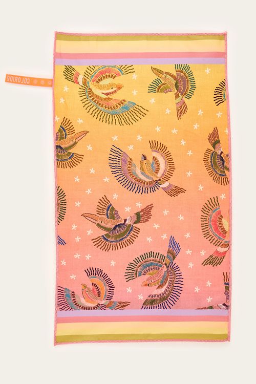 Toalhinha Enroladinha Estampada Arara Love p