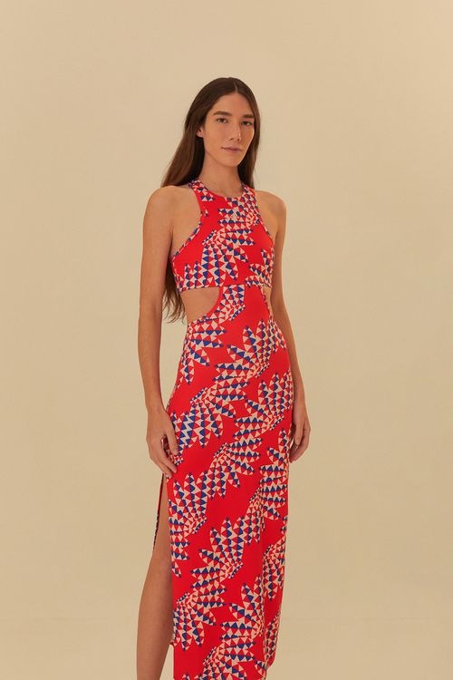 Vestido Adidas Psychedelic Wave Rojo
