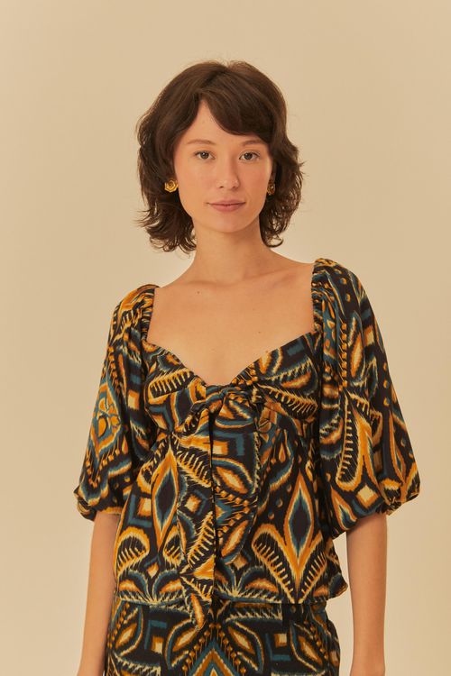 Blusa Blusa Amarración Alba