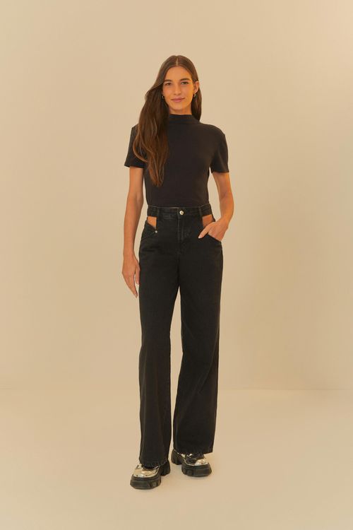 Pantalón Black Jeans Buraco