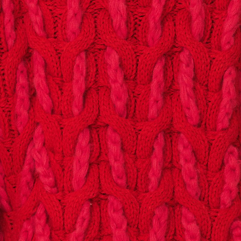 Primer-plano-de-la-textura-de-tejido-grueso-del-abrigo-rojo.