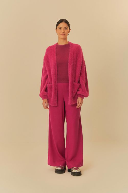Pantalón Recto Con Pliegues