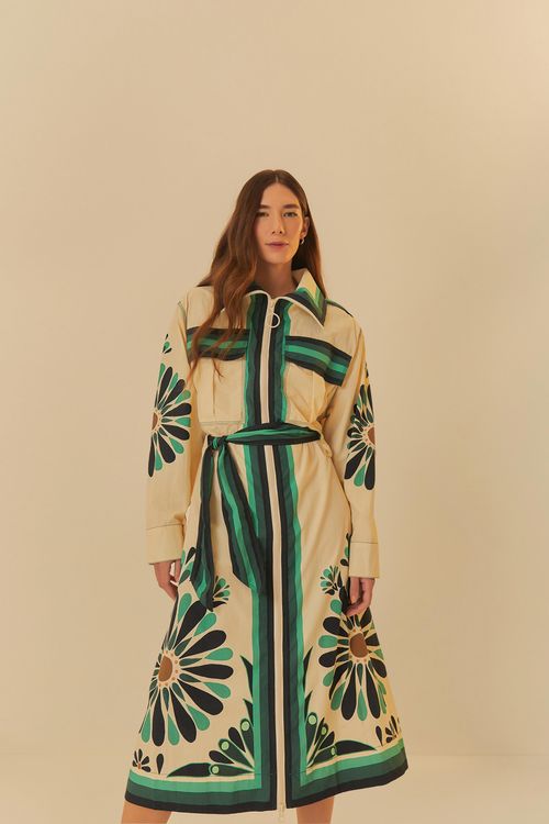 Trench Parka Longa Florejo