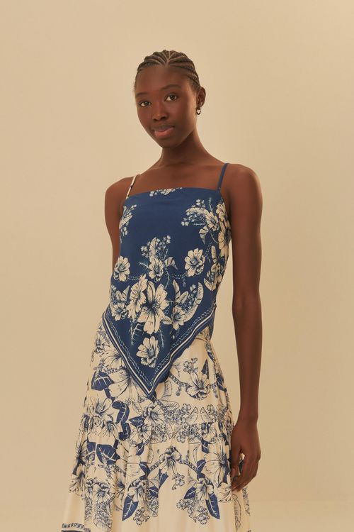 Musculosa Brilho Tropical Lenco