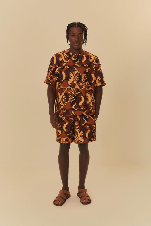 Short Malla Tigre De La Noite