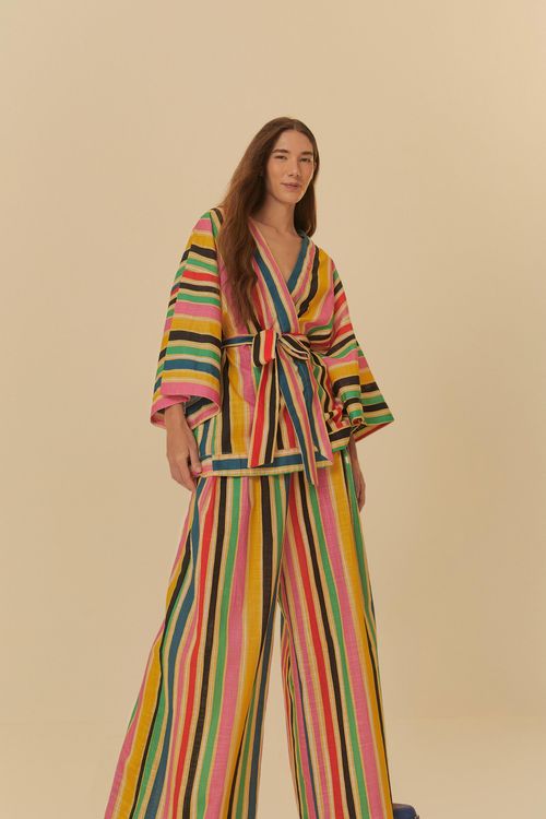 Pantalón Pantalona Raya Rainbow