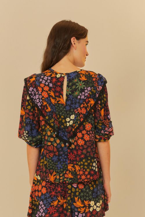 Blusa Jardín De Morango