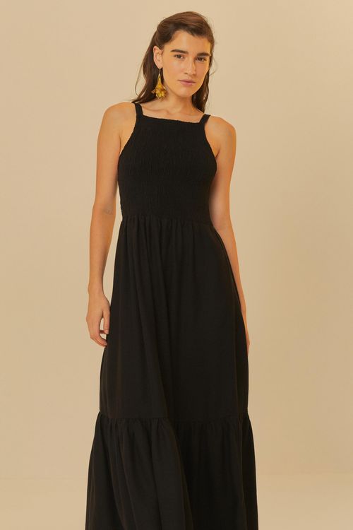 Vestido Largo Pregas
