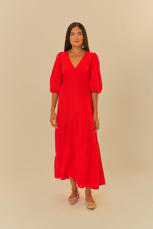 Vestido Mangas Marias