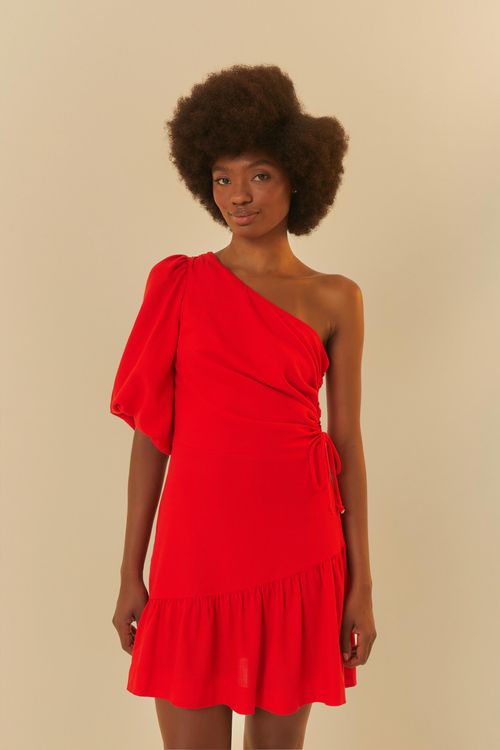 Vestido Corto Ombro So