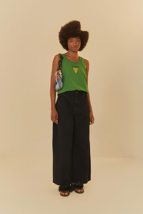 Pantalón Black Jeans Pliegue Lateral