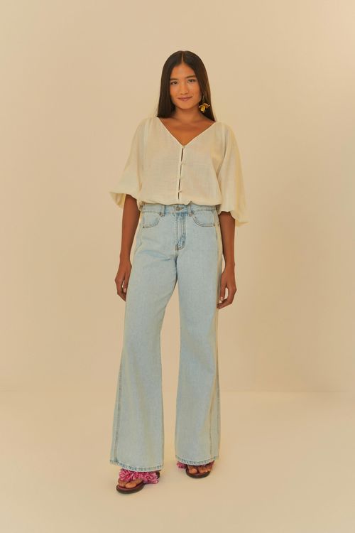 Pantalón Jeans Loose Elástico