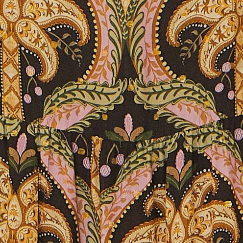 Primer-plano-del-estampado-tropical-del-vestido-con-detalles-botanicos-y-colores-vibrantes.
