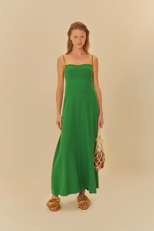 Vestido Largo Detalle Peixe
