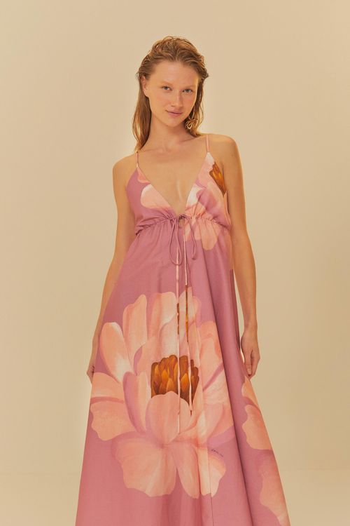 Vestido Cropped Tela De Calicó Bella Flor