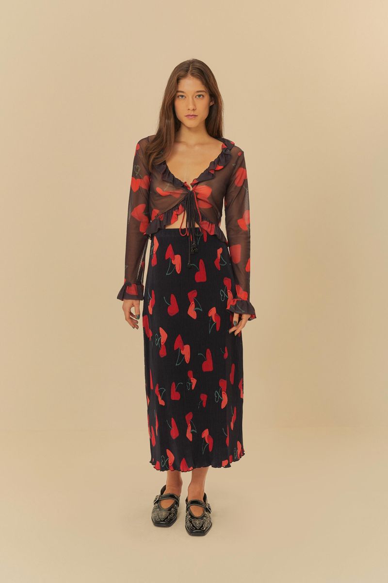 Blusa-Tule-Amor-De-Cereza-con-estampado-botanico-vista-completa.