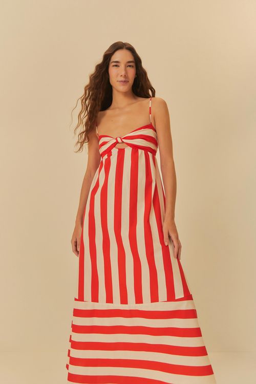 Vestido Sem Alca Listras