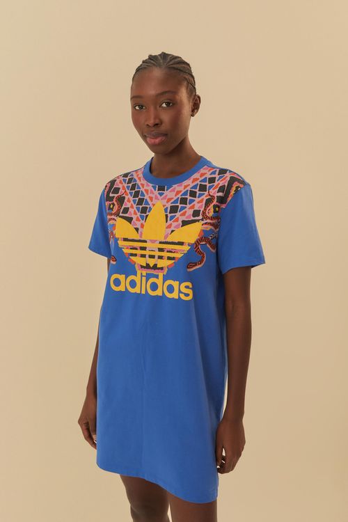 Vestido T-Shirt Adidas Breeze Azul