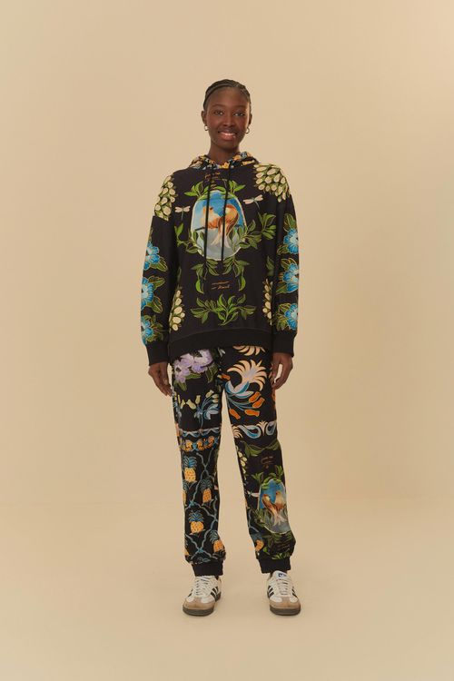 Pantalón Malla Estampada Jardín Encantado