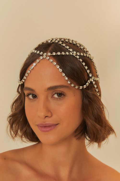 Headpiece Brilhos Plata