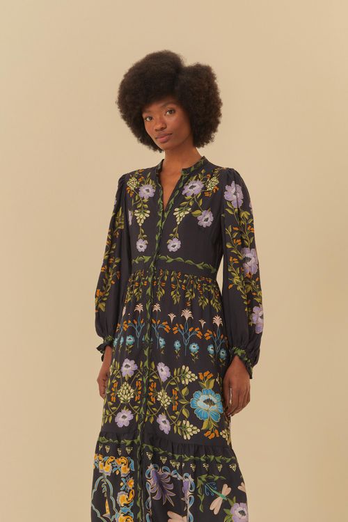 Vestido Estampado Jardin Encantado