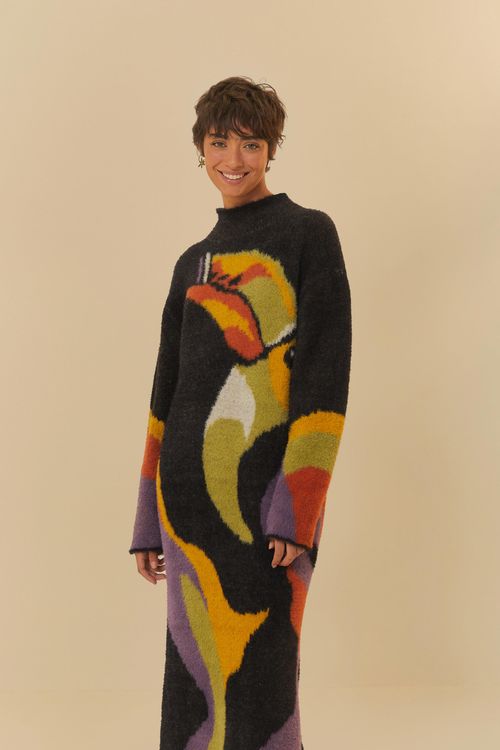 Maxi Vestido Tricot Voo Doce