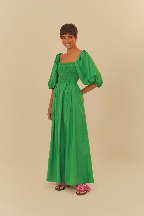 Vestido Mangas Lastex