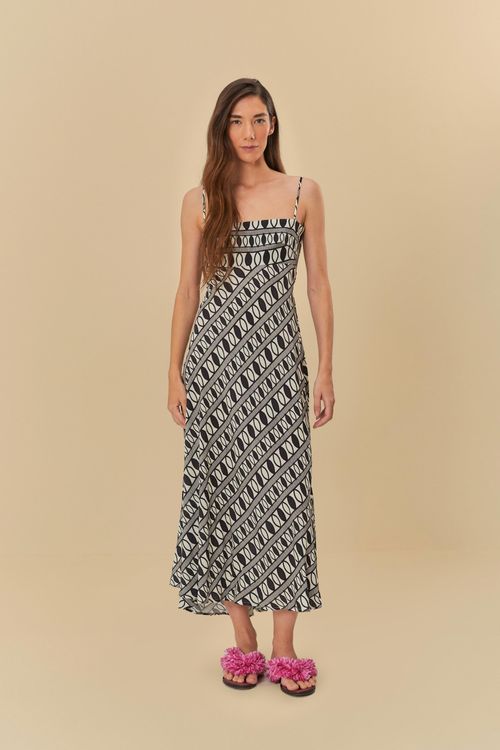 Vestido Midi Rendeira Off White s