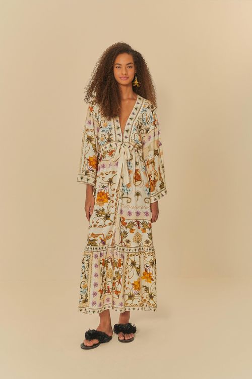 Vestido Kimono Delicadeza De Verano