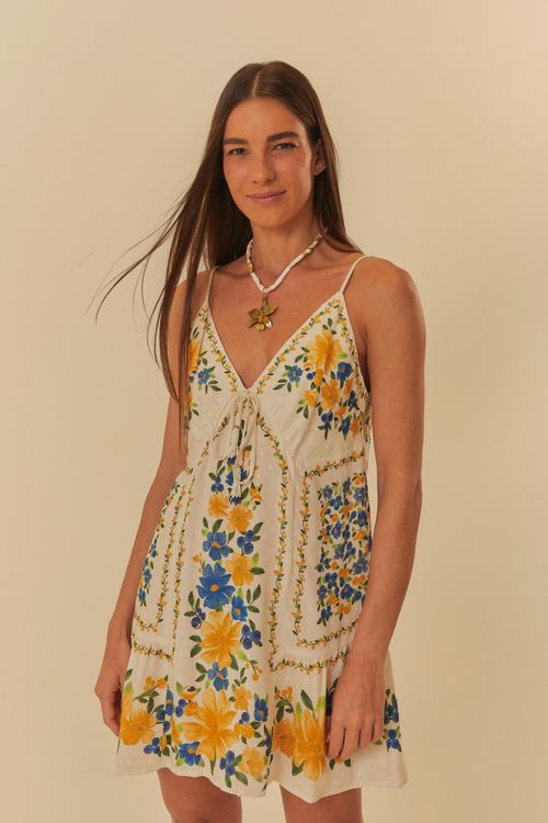 Vestido Corto Flor De Acai