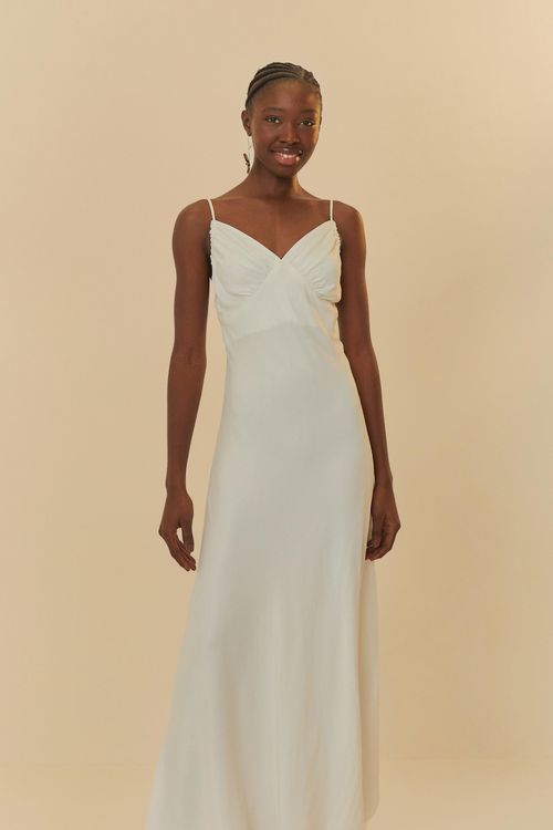 Vestido Pregas Alcinhas