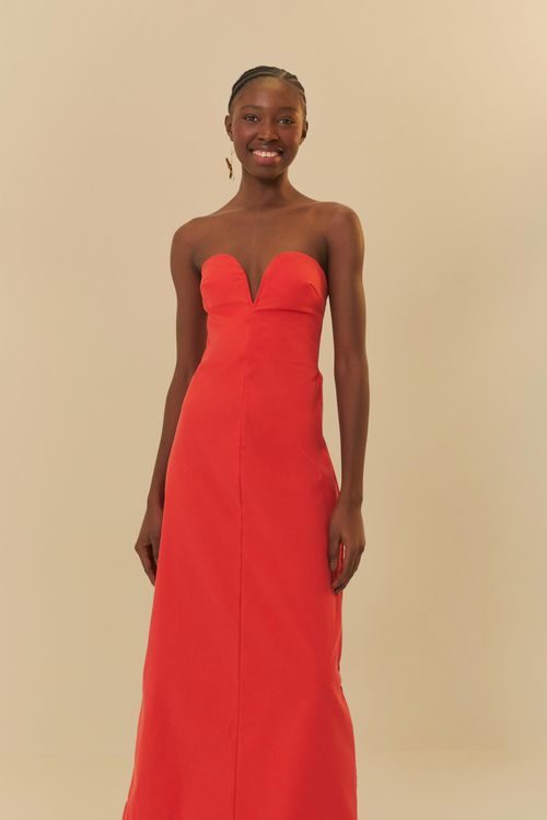 Vestido Recto Decote