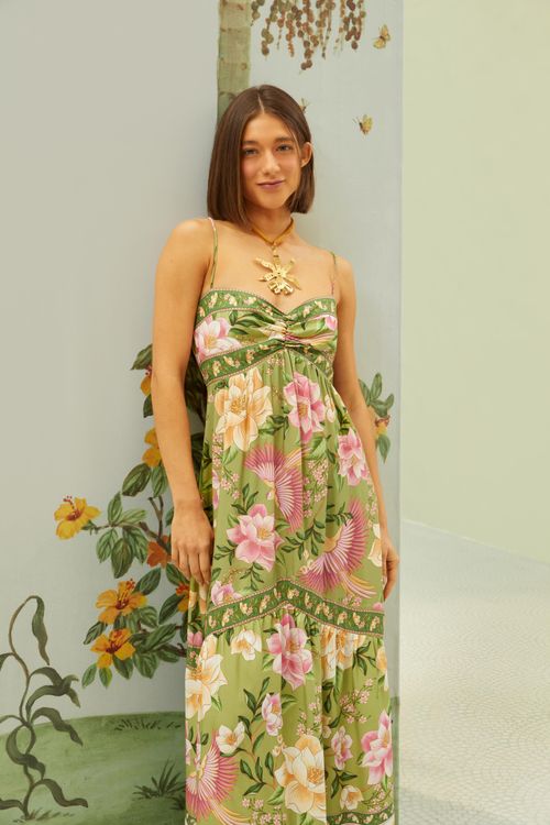 Vestido Largo Delicadeza De Floral