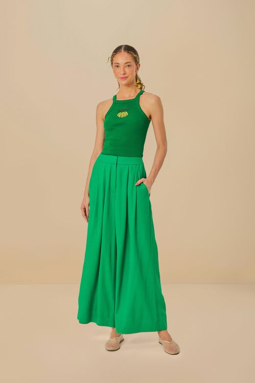 Pantalón Pregas Bolsillo Sastrería
