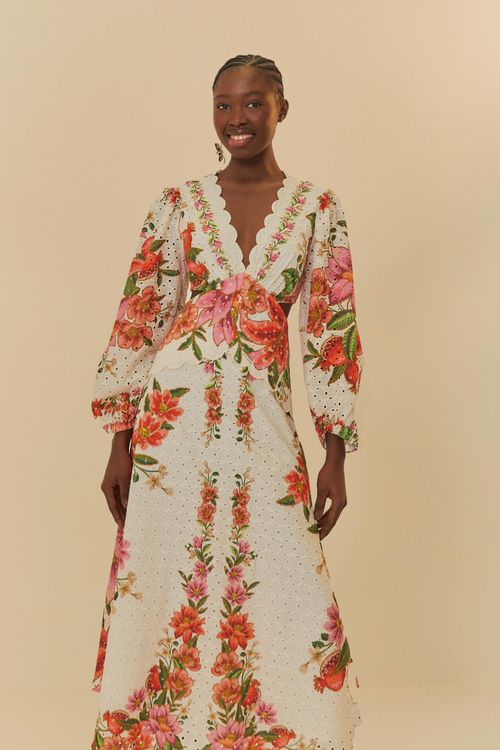 Vestido Laise Floral De Verano