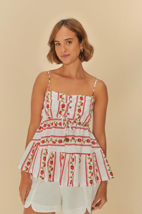 Blusa Alcinha Frutinha De Mesa s