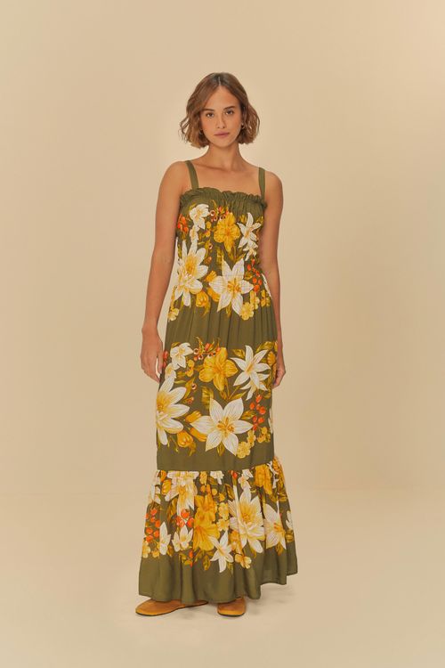 Vestido Cropped Floral Ararajuba
