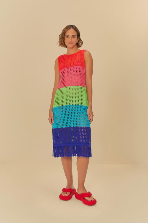 Vestido Tricot Raya Degrade